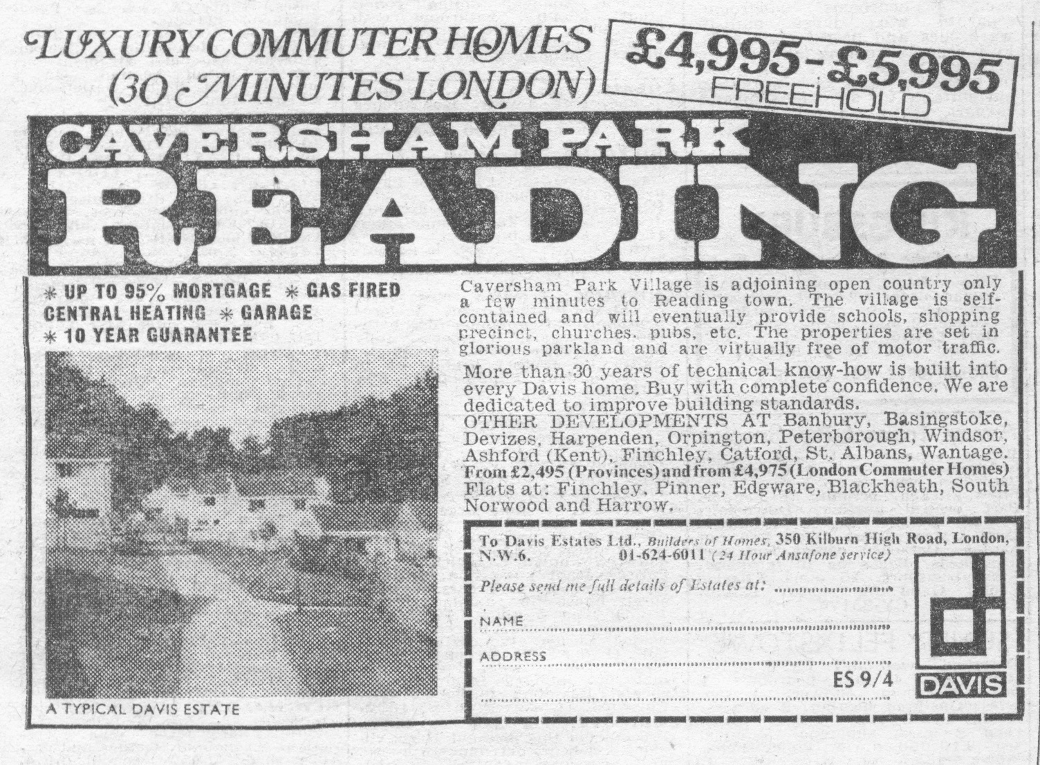 CPV Advert from London Evening Standard, April 1969